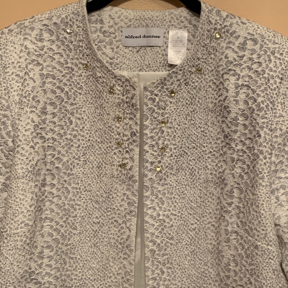 ALFRED DUNNER BEJEWELED BLAZER/JACKET - SZ SMALL